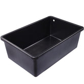 Photo of Laguna Rectangular Heavy Duty Black Plastic Basins - Marquis Gardens